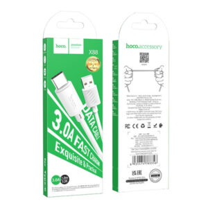 HOCO USB TO TYPE C DATA CABLE 1m GRAFITED X88 white