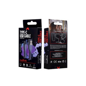 MAXLIFE USB TO TYPE C DATA CABLE 1m 3A purple
