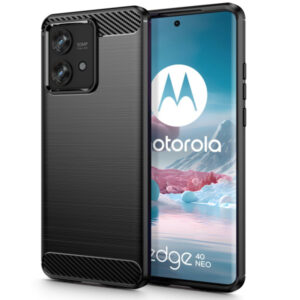 TECH-PROTECT TPU CARBON CASE MOTOROLA EDGE 40 NEO black backcover