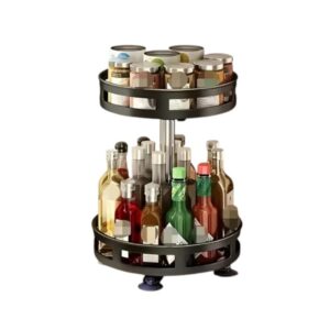 Ραφιέρα οργάνωσης κουζίνας περιστρεφόμενη διώροφη - 11902 - 114005 - Black