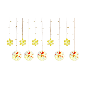 Χριστουγεννιάτικα διακοσμητικά φώτα LED - Κουρτίνα - Χιονάνθρωπος - 10-110L - 150227