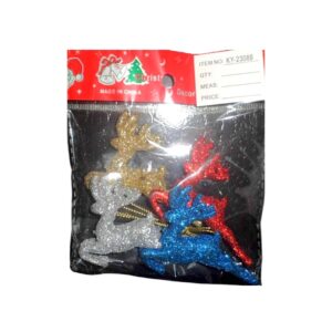 Σετ Χριστουγεννιάτικα στολίδια - 7cm - 4pcs - 230881