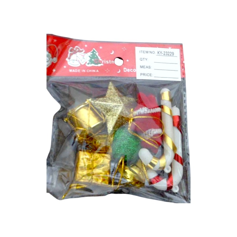 Σετ Χριστουγεννιάτικα στολίδια - 9pcs - 232243