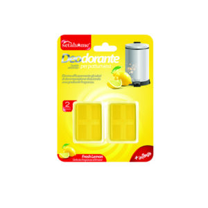 Σετ 2 αρωματικές ταμπλέτες κάδου σκουπιδιών λεμόνι