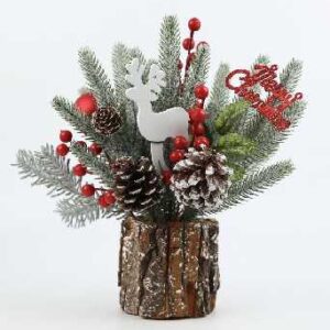 Χριστουγεννιάτικο επιτραπέζιο διακοσμητικό δεντράκι - YY24XS-YZG-2409 - 30cm - 715033