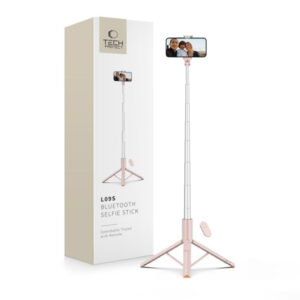 TECH PROTECT SELFIE STICK TRIPOD BLUETOOTH pink