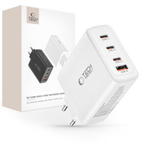 TECH-PROTECT TRAVEL CHARGER 4 PORT PD100W/QC3.0 white