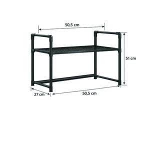 Μεταλλικό ράφι φούρνου μικροκυμάτων 50,5x 27x 51cm