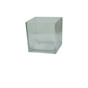 Βάζο γυάλινο 8,2x 8,2x 7,5cm