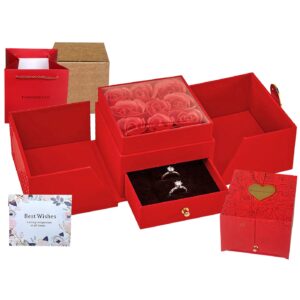 Tριαντάφυλλα σε Κουτί Ανοιγόμενο με Συρτάρι 11,5x11,5x9cm Homie 423118