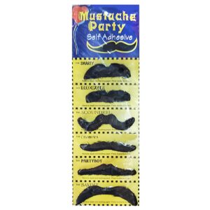 Μουστάκια Μικρά σετ=6τεμ Καρτέλα=27x11cm Carnavalista 231153