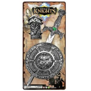 Σετ Ιππότη με Σπαθί, Ασπίδα, Περικάρπιο 55x25cm Carnavalista 232423