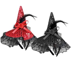 Στέκα Καπέλο Μάγισσας με Πούλιες 26x20cm Carnavalista 232473