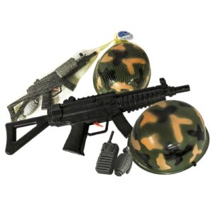 Σετ Όπλο Κράνος Ασύρματος 4τεμ Όπλο=39cm Carnavalista 23389