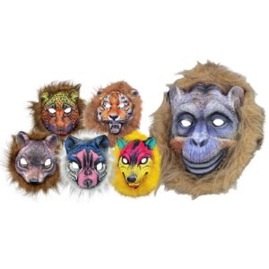 Μάσκα Άγρια ζώα με Μαλλιά-Λάστιχο  Carnavalista 23979