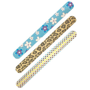 Σετ 3 χάρτινες χρωματιστές λίμες νυχιών