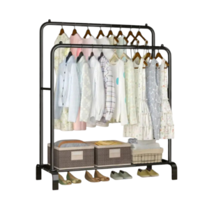 Κρεμάστρα δαπέδου με ράφι παπουτσιών - YP604 - 522572 - Black