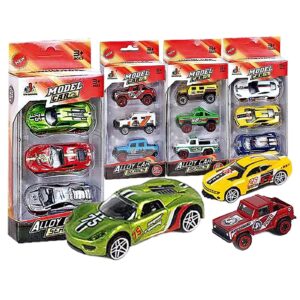 Σετ 3 Οχήματα die Cast Metal Free Wheels 9x22x4.5cm ToyMarkt 913361