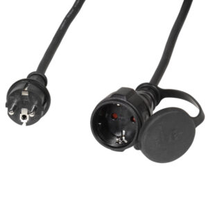 VIVANCO SCHUKO EXTENSION OUTDOOR 1.5mm 3M black